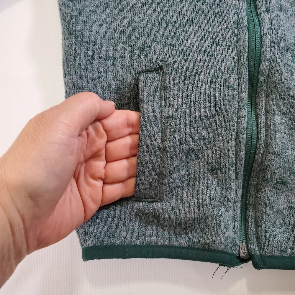 K1405 * The Children's Place Trail Fleece Full Zip Jacket Gray Green Size 5T